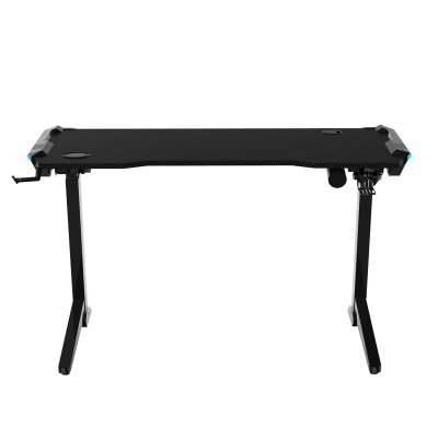 Компьютерный стол FoxGear FG-ZE-49B с электроприводом и RGB-подсветкой 125 см черный