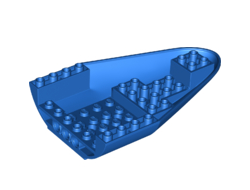 Aircraft Fuselage Forward Bottom Curved 8 x 12 with 4 Holes, Blue (67243 / 6295959)
