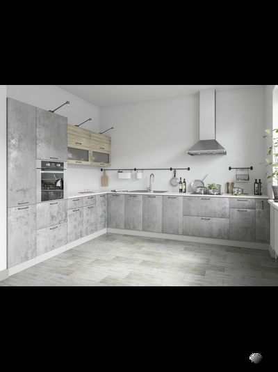 Кухня «Лофт» модульная кухня разные цвета