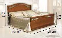 Кровать "Legno" с изножьем 140x200 см