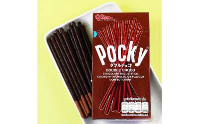 Шоколадные палочки POCKY biscuit stick double choco 47гр