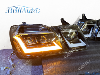 Фары Lexus LX470 3 линзы Bi LED тюнинг