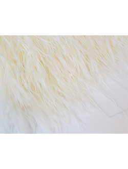 Перья страуса 10-15см АЙВОРИ