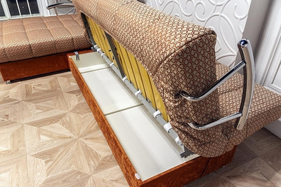 ДВУСПАЛЬНЫЙ ХАЙ-ТЕК КЛИК-КЛЯК ПРУЖИННЫЙ УГЛОВОЙ ДИВАН-КРОВАТЬ МИЛАН, МЕТАЛЛОСКЕЛЕТ, С ЯЩИКОМ И СЪЕМНЫМ ЧЕХЛОМ, АКЦИЯ РАСПРОДАЖА