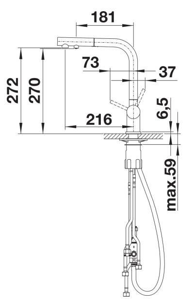 Смеситель Blanco FONTAS-S II, 525206