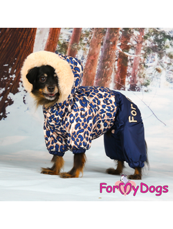 Комбинезон на шелке Лео синий