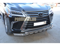 Защита переднего бампера (G) d76 для Lexus LX 450 (2016-...)
