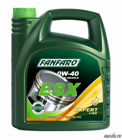 МОТОРНОЕ МАСЛО FANFARO ESX 0W-40 4л