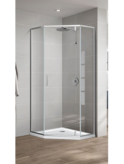 Душевой уголок Slim-U VSP-2SU900CL, 900*900, хром, стекло прозрачное