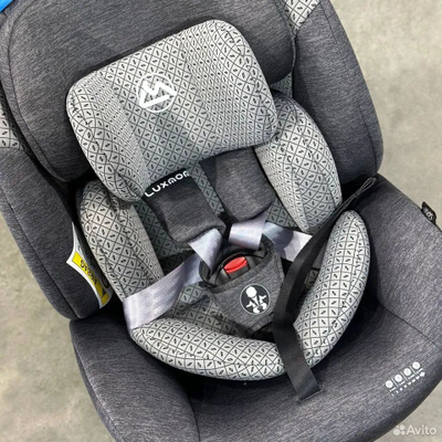 Автокресло Luxmom 277 (Isofix, 0-36 кг, 0-12 лет) Светло-серый