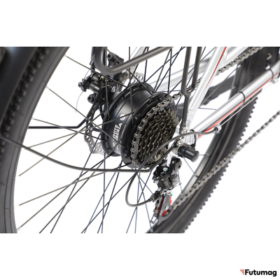 Электровелосипед WHITE SIBERIA CAMRY LIGHT 500W матовый серебристый