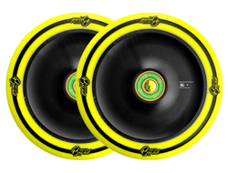 Купить колесо UrbanArtt X для трюковых самокатов (110 мм) чёрно-жёлтое в Иркутске