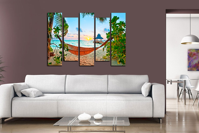 Модульная картина "Райское наслаждение"