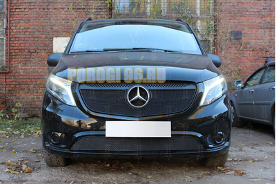 Защита радиатора Mercedes-Benz Vito III (W639) 2010-2014 black