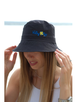 Панама взрослая черная (логотип Volleylife)