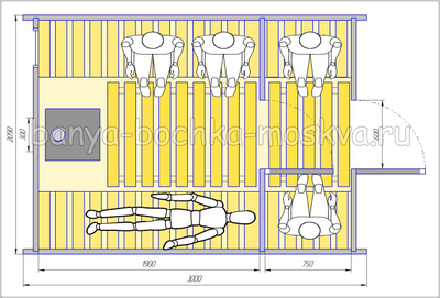 Круглая баня-бочка 3 метра.