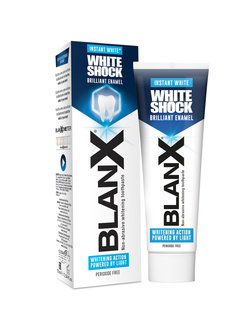 Отбеливающая зубная паста White Shock Instant White, BlanX, 75 мл.