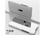Зеркальный чехол-книжка для Xiaomi Mi 9T (Pro) / Redmi K20 (Pro) (серебристый)