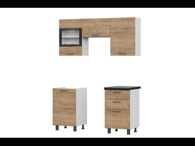 Кухонный гарнитур &quot;Аризона&quot; (1600) Белый,Дуб Золотой