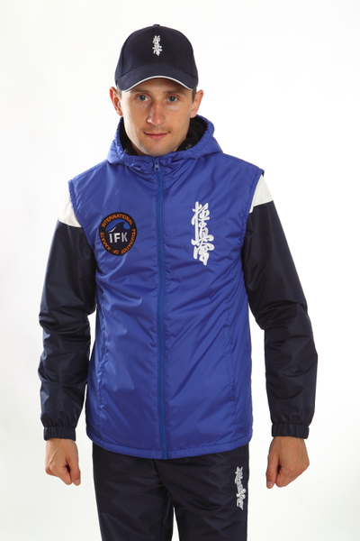 APIKA Жилет с капюшоном с вышивкой символики каратэ