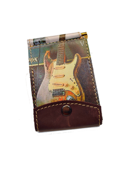 Портмоне-зажим с принтом "Гитара"
