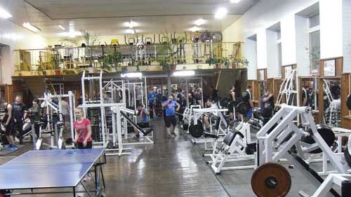 Установка видеонаблюдения в спортзале