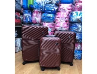 Чемодан средний Kaiwei abs M коричневый