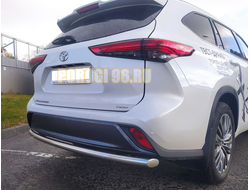 Защита заднего бампера d60 для Toyota Highlander 2021-