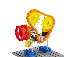 Занимательные шестеренки «Механизмы». (181 деталь). Набор конструкторский.