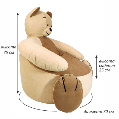 Кресло-мишка Галакси л.25/ Велюта л. 29