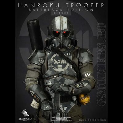 КОЛЛЕКЦИОННАЯ ФИГУРКА 1/6 Hanroku Trooper Deluxe Black (Salt Black Edition) ACTION FIGURE - GREEN WOLF GEAR