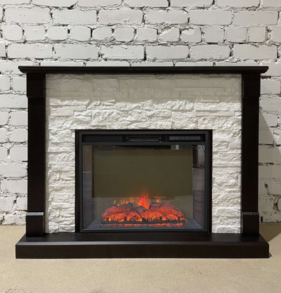 Электрический камин Моника BL M2 с очагом Sparta 25.5 LED