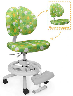 Детское кресло Mealux Duo-Kid Plus Зеленый с кольцами