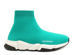 Кроссовки Balenciaga Speed trainer зелёные детские