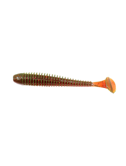 Силиконовая приманка Fish3 Убойная 4,5 моторное масло с блестками