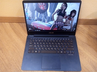 Ультрабук ASUS ZenBook UX430UA-GV438T синий (  14.0 FHD IPS I7-8550U 8Gb 256SSD )
