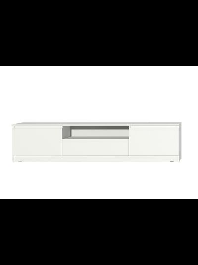 Хилтон Тумба под ТВ Белый текстурный