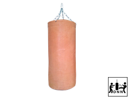 Боксёрский мешок DNN из натуральной шорно-седельной кожи (МБНш22-10, диаметр 35см, h-130см, вес 65-70кг, толщина кожи до  2мм)
