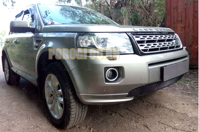 Защита радиатора Land Rover Freelander II (рестайлинг 2) 2012- (бензин) black