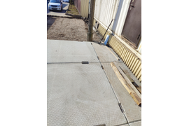 Стыковка плит ПАГ-14 на заезде