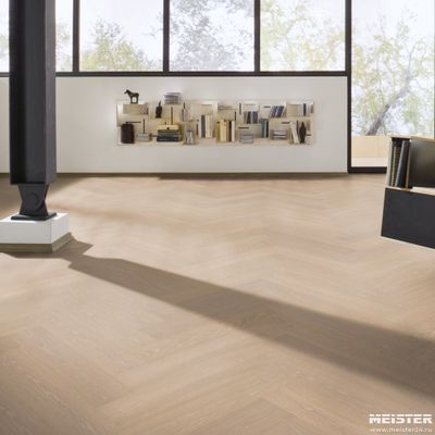 Паркетная доска Meister Дуб Гармония Сливочно-белый 8815 PS500R