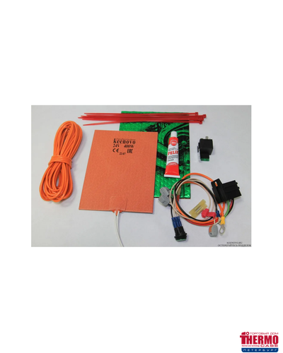 Подогрев масла в баке/картере до 100/20л на 24В (400Вт, терм.180)