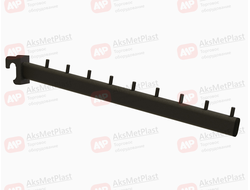 MB-M940 Кронштейн наклонный черный шагрень 9 штырьков на овальную трубу усиленный L=400 мм