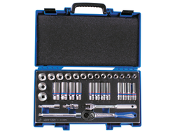 Набор торцевых головок с принадлежностями 3/8", двенадцатигранные, 7-24 мм, 33 предмета KING TONY 3033MRV