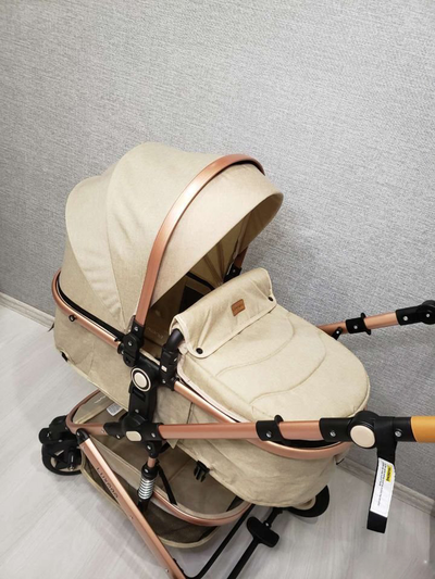 Детская коляска 3 в 1 Luxmom 530w Бежевый