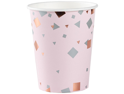 Стакан Конфетти Party розовый 250мл 6шт/уп