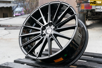 Комплект дисков R20 8,5J ET+35 5*114,3 Sporza Pentagon Черный глянец (J237)