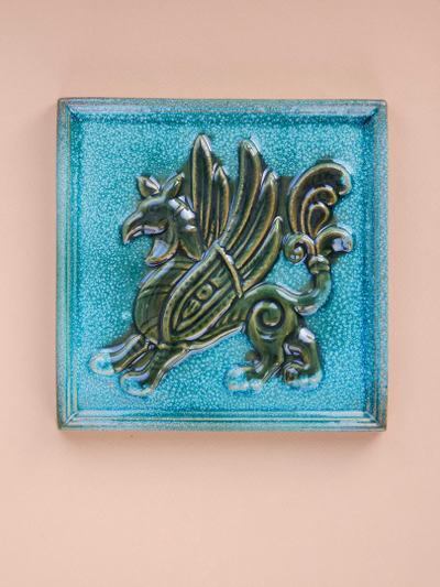 Изразцовая плитка "Славянские тени" // 16,5*16,5