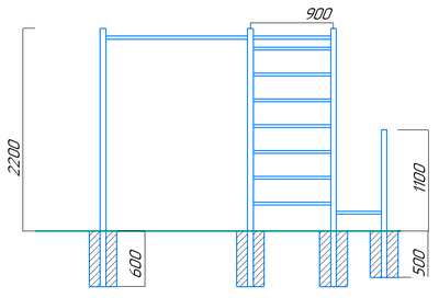 Спортивная площадка Workout W04.30