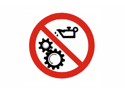 Запрещается смазывать элементы во время работы механизма